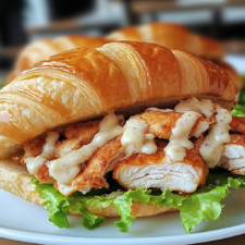 Chicken Caesar Croissant Sandwich