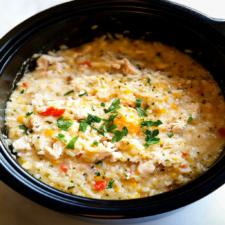 Crockpot Crack Chicken and Rice