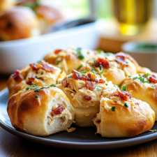 Chicken Bacon Ranch Pull Apart Rolls