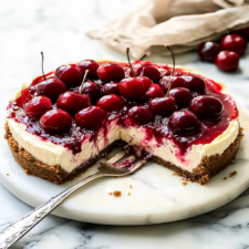 No Bake Cherry Cheesecake