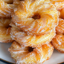Oven Baked French Cruller Donuts