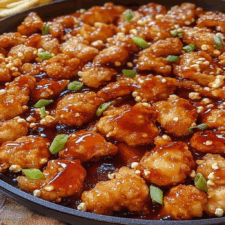Baked Honey BBQ Popcorn Chicken