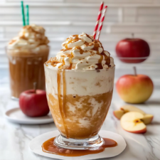 Caramel Apple Cider Float