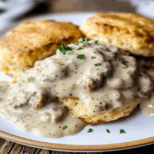 Drop Biscuits and Sausage Gravy