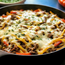 Philly Cheese Beef Skillet
