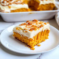 Pumpkin Poke Cake