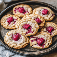 Raspberry Crumble Cookies