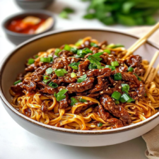 Sticky Beef Noodles