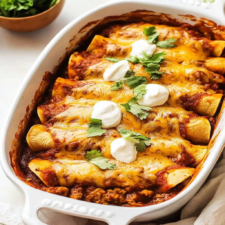 Beef Enchiladas with Red Sauce