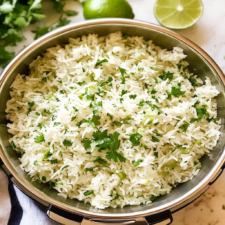Cilantro Lime Rice in Rice Cooker