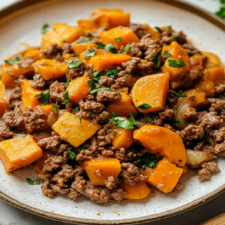 Ground Beef and Sweet Potato