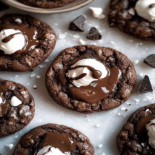 Hot Chocolate Brownie Cookies