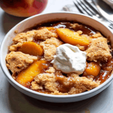 Warm Peach Cobbler