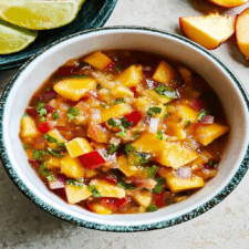 Fresh and Zesty Peach Salsa