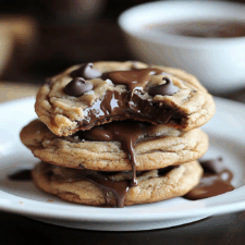 Nutella-Stuffed Chocolate Chip Cookies