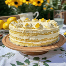 (One Bowl) Lemon Chantilly Cake