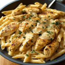 One Pan Garlic Parmesan Chicken Pasta