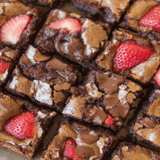 Strawberry Chocolate Chunk Brownies