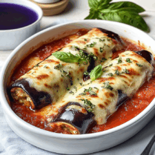 Vegetarian Aubergine Rollatini