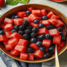 Watermelon Summer Berry Salad