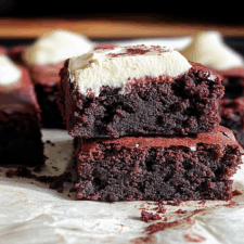 Brown Butter Red Velvet Brownies