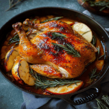 Apple Cider Roasted Whole Chicken