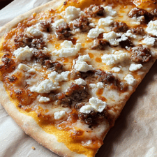 Hot Sausage Feta Honey Pizza