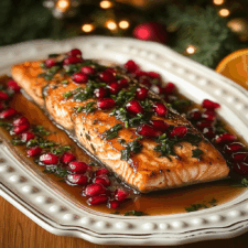 Pomegranate and Orange Glazed Salmon: A Flavorful Christmas Main