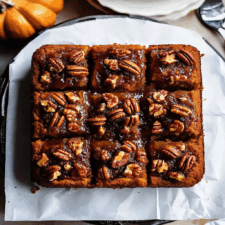 Pumpkin Pecan Upside Down Cake
