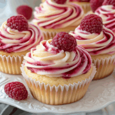 Raspberry Swirl Cupcakes