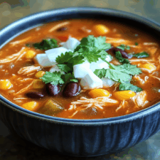 Crockpot Chicken Enchilada Soup