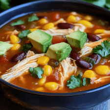 Crockpot Chicken Tortilla Soup