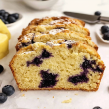 Easy Sourdough Blueberry Bread
