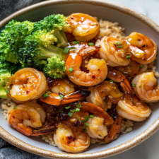 High-Protein Honey Garlic Shrimp