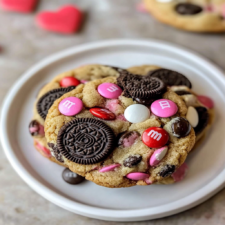 Valentine's Day Oreo M&M Cookies