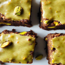 St. Patrick's Day Pistachio Brownies